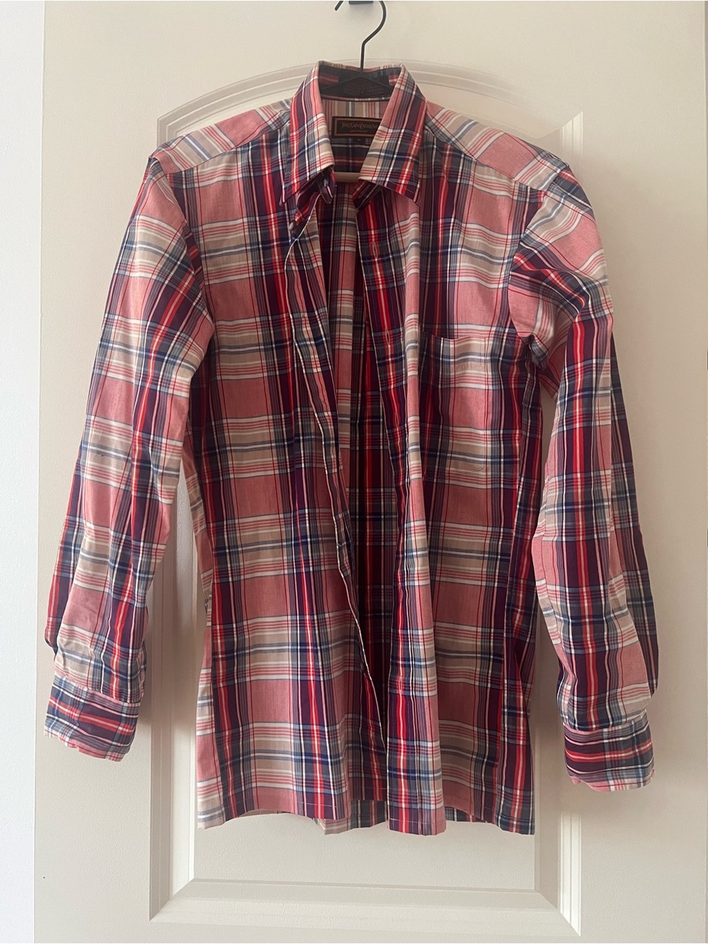 YSL Sportswear Plaid Button-Up